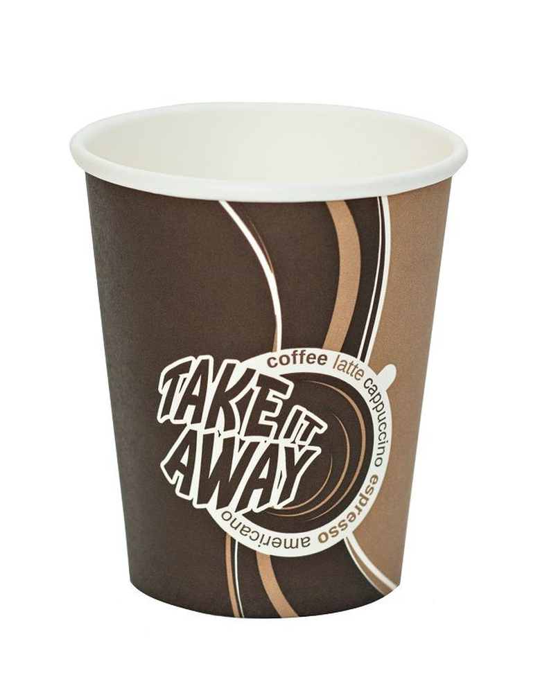 Бумажный Стакан Take Away (Лига Пак) 400мл 1000шт/кор